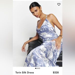 Reformation Torin Silk Dress NWT
